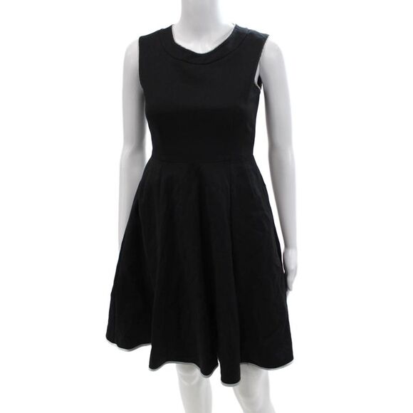 Kate Spade New York Dresses & Skirts - Kate Spade New York Womens Sleeveless A Line Dress Black Grey Cotton Size 00